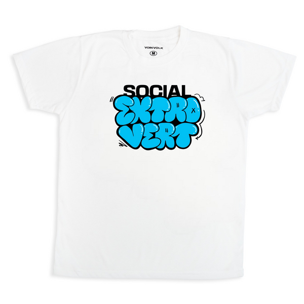 Social Extrovert Energy Print T-Shirt