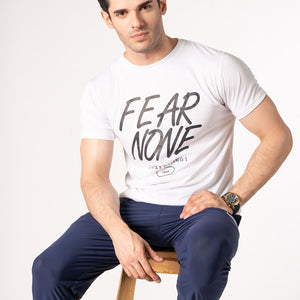 Voin Volk Fear None Print T-Shirt + Blue Dri-Fit Trouser Voin Volk VOIN VOLK